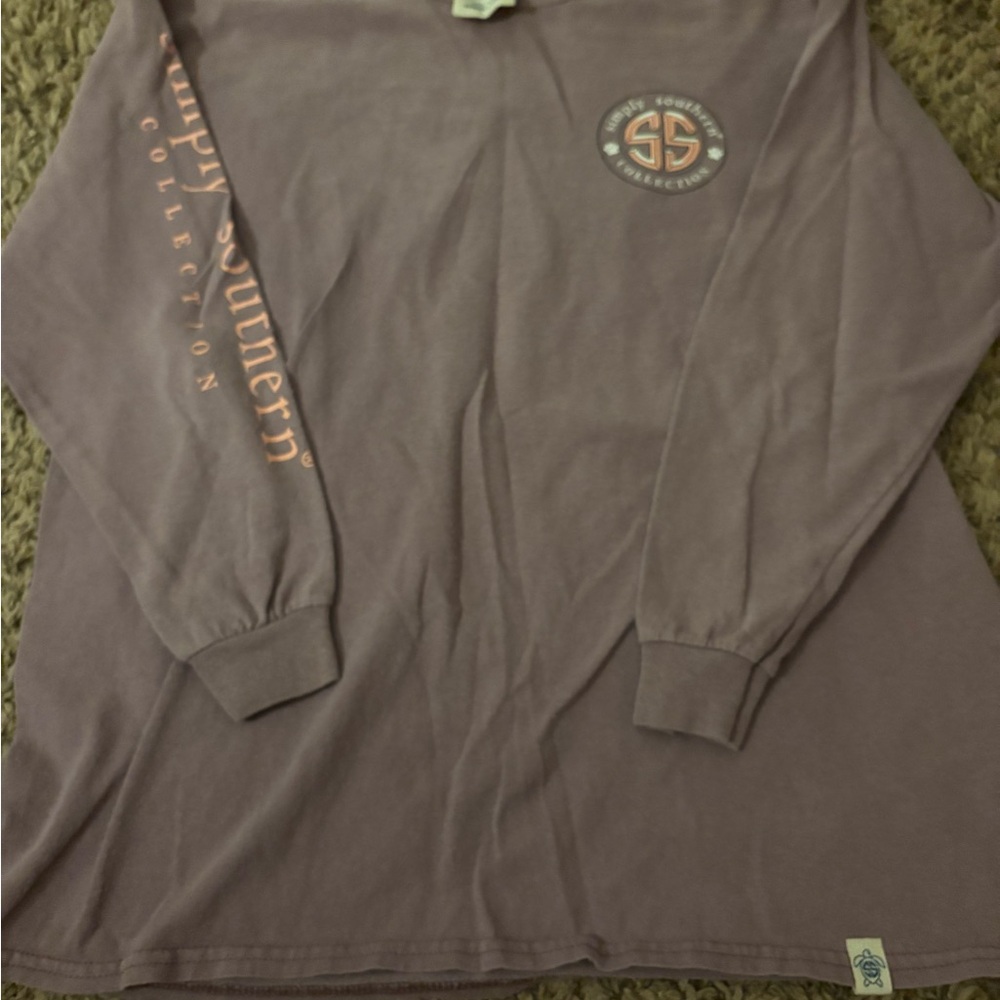 Simply Southern Mauve Long Sleeve Tee